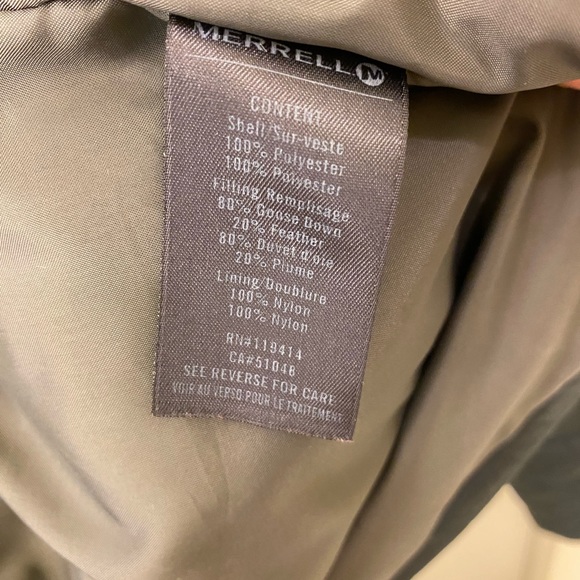 Merrell puffer jacket, large, black - Picture 8 of 9